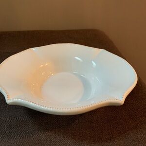 Mud Pie Elegant White Ceramic Bowl